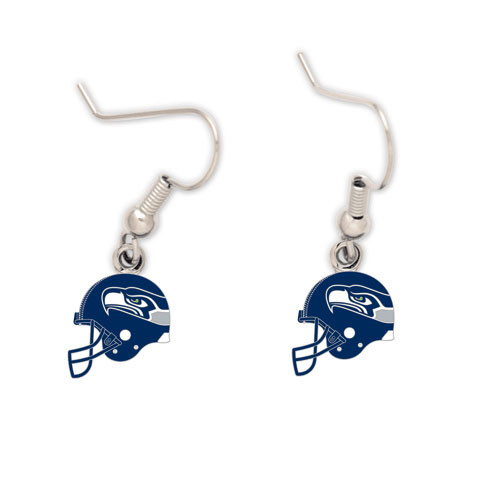 Seattle Seahawks Helmet Dangle Earrings