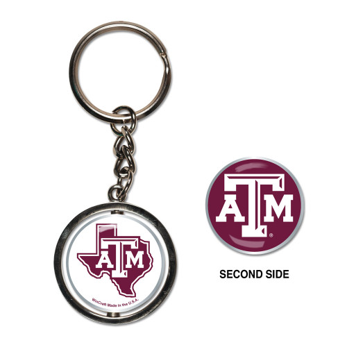 Texas A&M University Spinner Keychain (WC)
