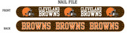Cleveland Browns Nail File