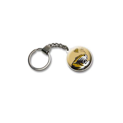 University of Missouri Double Domed Keychain