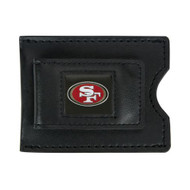 San Francisco 49ers Leather Money Clip and Card Case