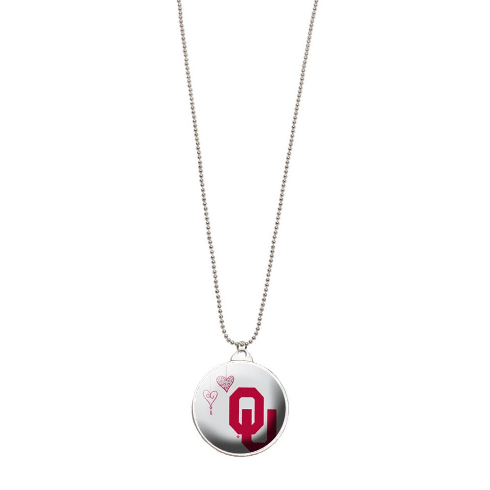University Of Oklahoma Double Dome Necklace - Sunset Key Chains