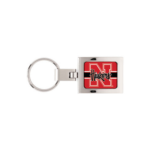 Nebraska Domed Metal Keychain Key Chain