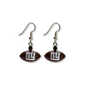New York Giants Football Dangle Earrings