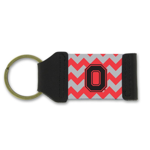 Ohio State University Chevron Keychain