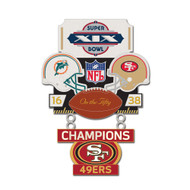 Super Bowl XIX (19) Dolphins vs. 49ers Champion Lapel Pin