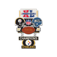 Super Bowl XL (40) Steelers vs. Seahawks Champion Lapel Pin
