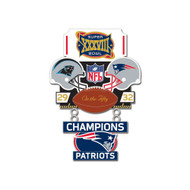 Super Bowl XXXVIII (38) Panthers vs. Patriots Champion Lapel Pin