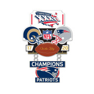 Super Bowl XXXVI (36) Rams vs. Patriots Champion Lapel Pin