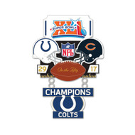 Super Bowl XLI (41) Colts vs. Bears Champion Lapel Pin