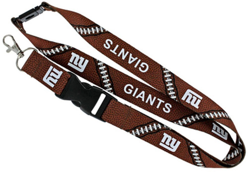 New York Giants Football Laces Lanyard
