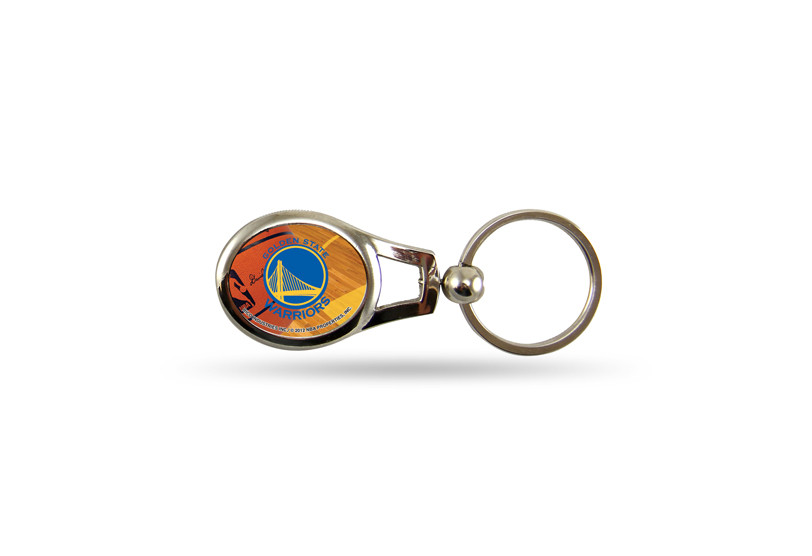 Golden State Warriors Oval Keychain Sunset Key Chains