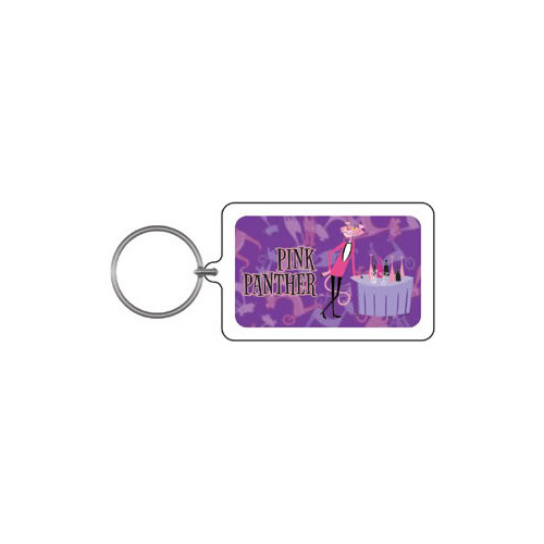 Pink Panther 'Drinks' Lucite Key Chain