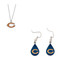 Chicago Bears Logo Necklace and Teardrop Earrings