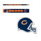 Chicago Bears Six (6) Erasers and Six (6) Pencils