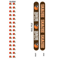 Cleveland Browns Nail File and Nail Decals