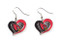 Arizona Cardinals Swirl Heart Earrings (2 Pack)