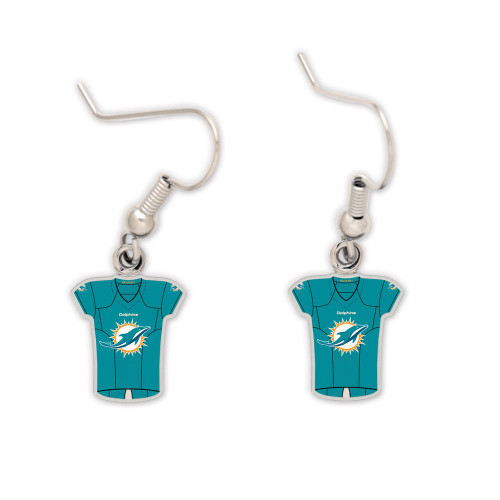 Miami Dolphins Jersey Earrings