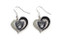 Oakland Raiders Swirl Heart Earrings (2 Pack) Oakland Raiders Swirl Heart Earrings (2 Pack)