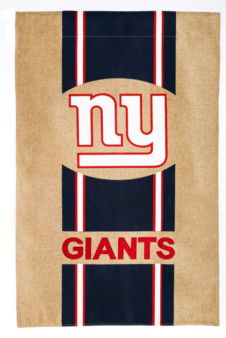 New York Giants Burlap Garden Flag