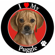 I Love My Puggle Magnet