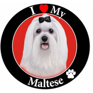 I Love My Maltese Magnet