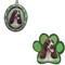 Bundle - 2 Items: Springer Spaniel Spinning Keychain and Paw Magnet