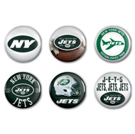 New York Jets Buttons 6-Pack