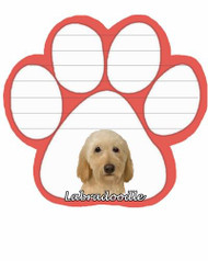 Labradoddle Dog Paw Magnetic Note Pad