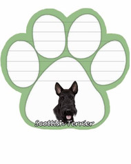 Scottie Dog Paw Magnetic Note Pad