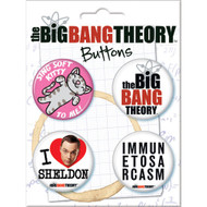 The Big Bang Theory 4 Piece Button Set - 82396