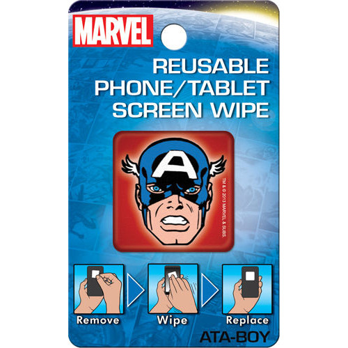 Captain America Reusable Phone/Tablet Screen Wipe