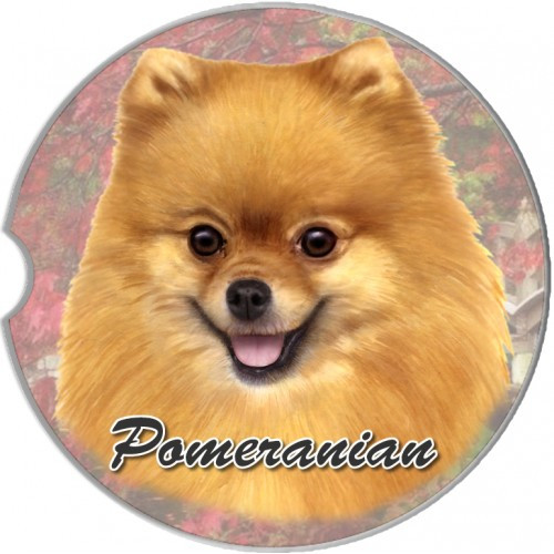 Pomeranian Absorbent Car Cup Coaster