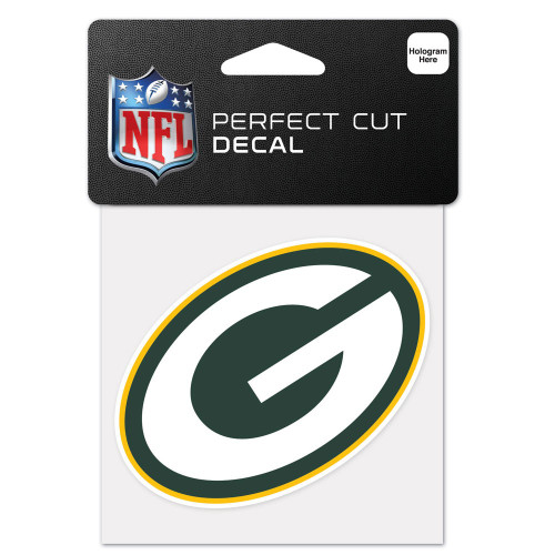 Green Bay Packers 4"x4" Team Logo Decal