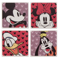 Disney Mickey & Friends 4 pc. Ceramic Coaster Set