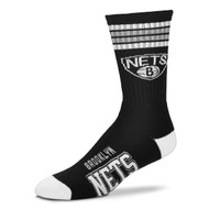 Brooklyn Nets Large '4 Stripe' Deuce Socks