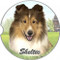 Sheltie Absorbent Car Cup Coaster