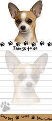 Tan Chihuahua Magnetic Sticky Note Pad