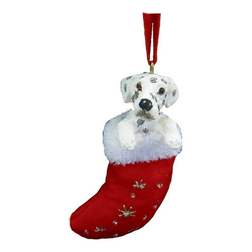 Dalmatian Stocking Christmas Ornament