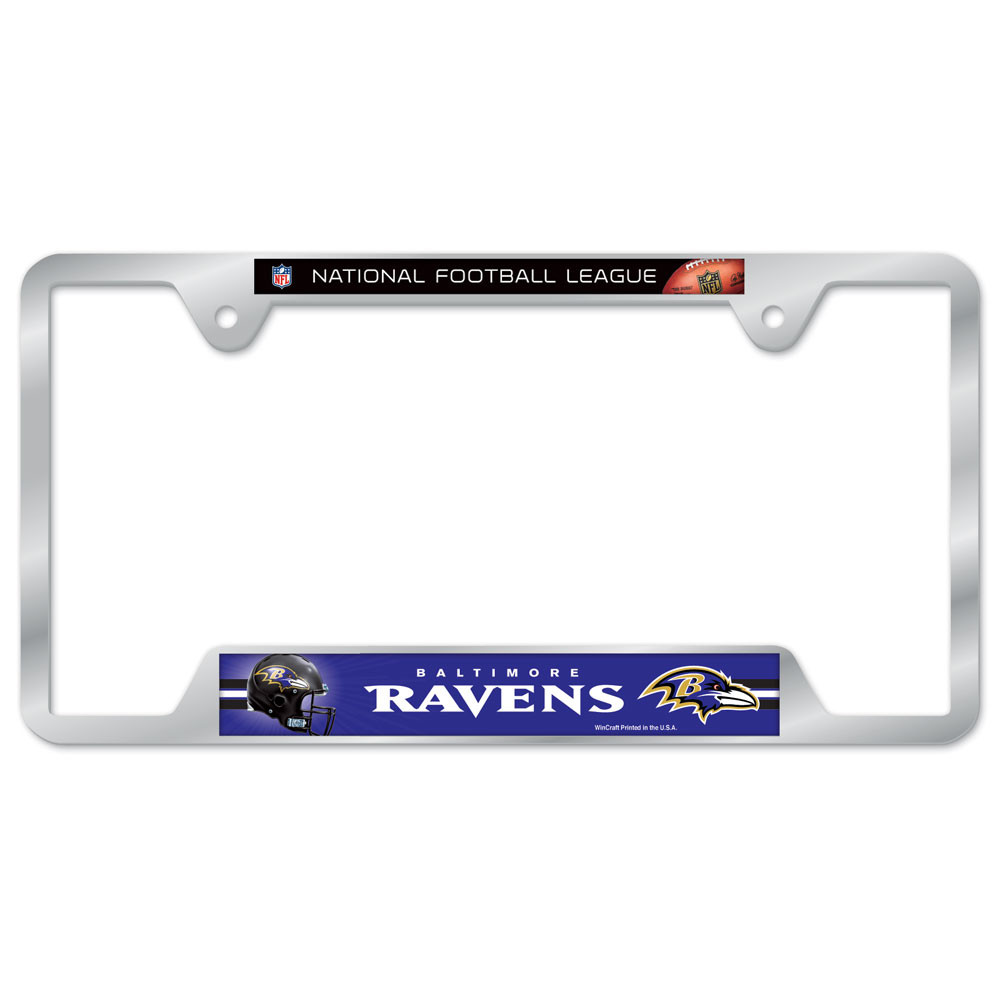 Baltimore Ravens Metal License Plate Frame Sunset Key Chains