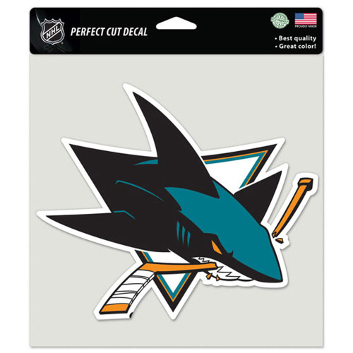 San Jose Sharks 8"x8" Team Logo Decal