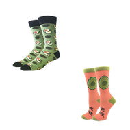 Bundle 2 Items: Avocado One Size Fits Most Crew Socks