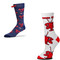Bundle 2 Items: Lobster on White and on Blue Medium Socks