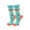 Beach Club One Size Fits Most Aqua Ladies Crew Socks