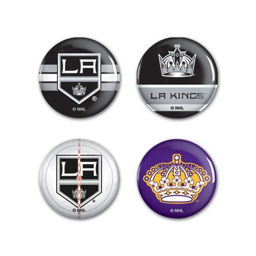 Los Angeles Kings Buttons 4-Pack