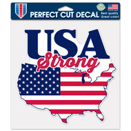 USA Strong Flag 8"x8" Perfect Cut Decal