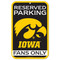 University of Iowa Fans Only Reserved Parking Sign