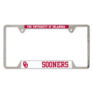 University of Oklahoma Metal License Plate Frame