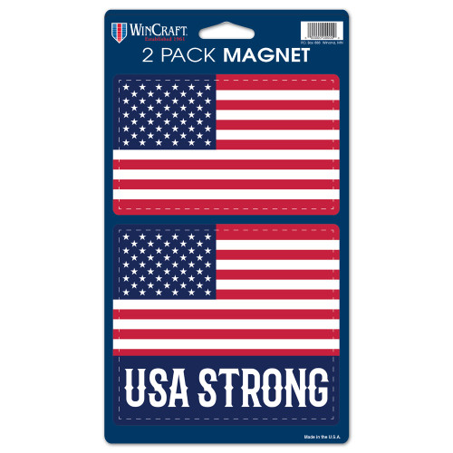 Usa Strong Die Cut Car Magnets (2 Pack)