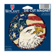 USA Flag Eagle Die Cut 4.5" x 6" Car Magnet